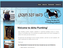 Tablet Screenshot of akitaplumbing.com